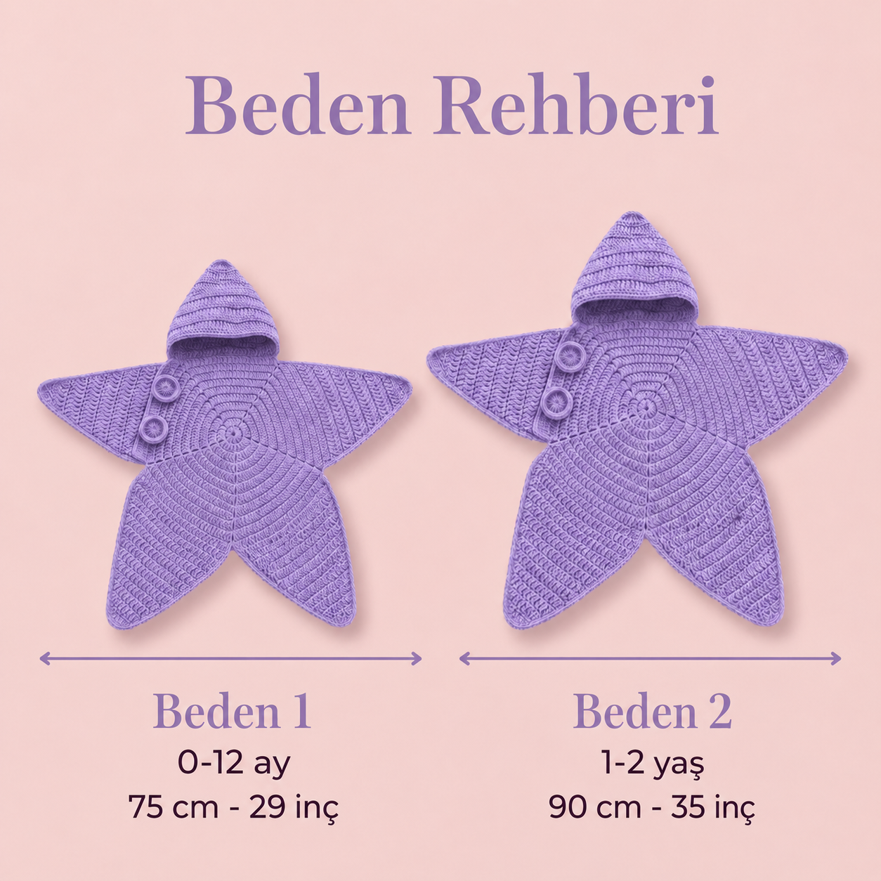 Bebilora® El Örgüsü Yıldız Tulum